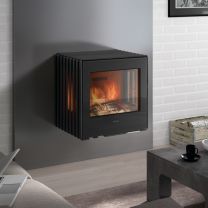 Hergom Glance Wall Hung Standing  Wood Burning Eco Design Stove