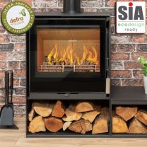 Mendip Christon 550 Logstore  SE Eco Design Ready Wood Burning Stove