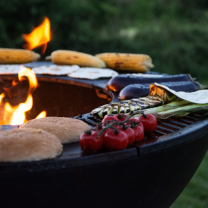 Hergom Firepit Barbeque Outdoor Grill
