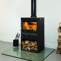 F2 Fires Vue Landscape Log Store Wood Burning Multi Fuel Eco Design Stove