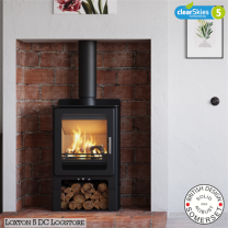 Mendip Loxton 5 Dual Control Eco Design Multi Fuel Stove + Log Store
