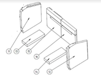 Waterford  Stanley Solis Inset 900 Right Side Fire Brick [099-09-002] [12]