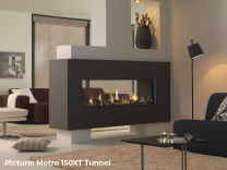 DRU Metro 200 XT Tunnel Eco Wave Gas Fire