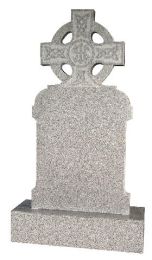 Flame 10 Celtic Cross Headstone + Base