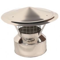 Rain Cap Chimney Cowl - 5" Twin Wall Flue Pipe [125mm]