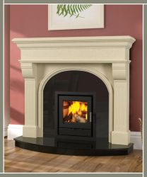 Newbridge / Monte Carlo Marble Fireplace Ivory Cream