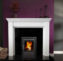 The Antoinette Marble Fireplace Surround Polished Polar White