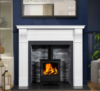 The Dublin Corbel Marble Fireplace Surround Polished Polar White