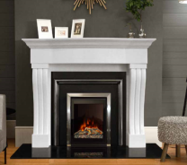 The Winchester Marble Fireplace Surround Polished Polar White 