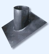 30 Degree Lead Weathering Chimney Flashing Tray / Slate Roof Twin Wall Flue System [150mm]