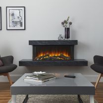 British Fires Brockenhurst Wall Mounted Electric Fireplace Suite
