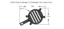 GR195 - Grate Cambridge 7.5 Center Circle