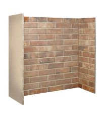 Gallery Red Ceramic Brick Herringbone Stove & Fireplace Chamber