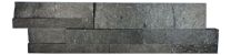 Charcoal Quartz Split Face Stone Cladding Panel System Interior Exterior 1m2