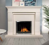 Estada Marble Fireplace Ivory Cream