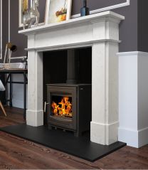 The Glenmore Honed White Fireplace Surround 58 Inch **SPECIAL**