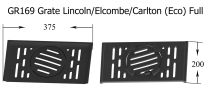 GR169 - Lincoln 5 & Elcombe 5 - Grate (Full set)