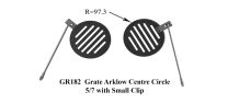 Henley GR182 - Grate Arklow Center Circle 5/7 with Small Clip
