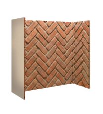 Gallery Rustic Brick Herringbone Stove & Fireplace Chamber