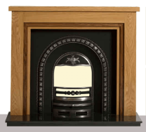 The Houston Solid Oak Wooden Fireplace