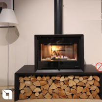 Nordica Extraflame Dante Wood Burning Stove + Bench