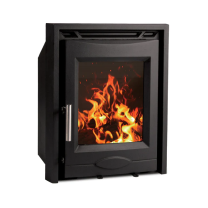 Mazona Portland 5kW Stove, Multifuel, Woodburning, Inset, Eco Design Approved, Defra Approved
