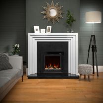 Ezee Glow Pulse Widescreen Black inset Electric Fire