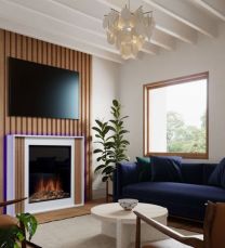 Evonic Rivera 125 Electric Fireplace Suite 
