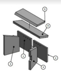 Waterford Stanley F900 Ridge Top Upper Baffle Plate [A4-TB]