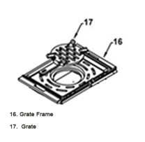 Aga Wren [Non Eco Model] Frame Grate [AF0515-CR]