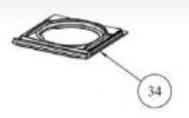 Stanley Cara Glass Grate Support Plate / Outer Frame [Z00035AXX]