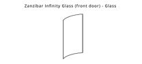 Henley Spare Parts GL107 - Zanzibar Infinity Glass (front door) - Glass