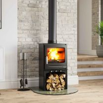 Henley Sherwood 7 Eco Design Multi Fuel Stove + Log Store