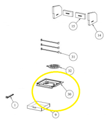 Waterford Stanley Tara Domestic Hot Water Stove Fire Box Insert / Outer Frame Grate [Z00016BXX]