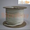 8mm White Heat Resistant Stove Door Rope Replacement Per Metre