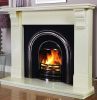 The Melbourne Grande Marble Fireplace Milan Cream