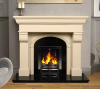 The Hillsborough Marble Fireplace Surround Ivory Cream