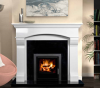 The Virgo Marble Fireplace Surround Ivory Cream